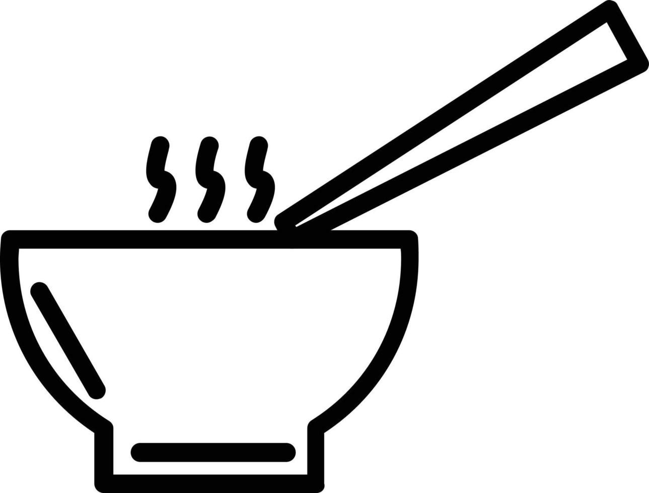 Bowl Vector Line Icon