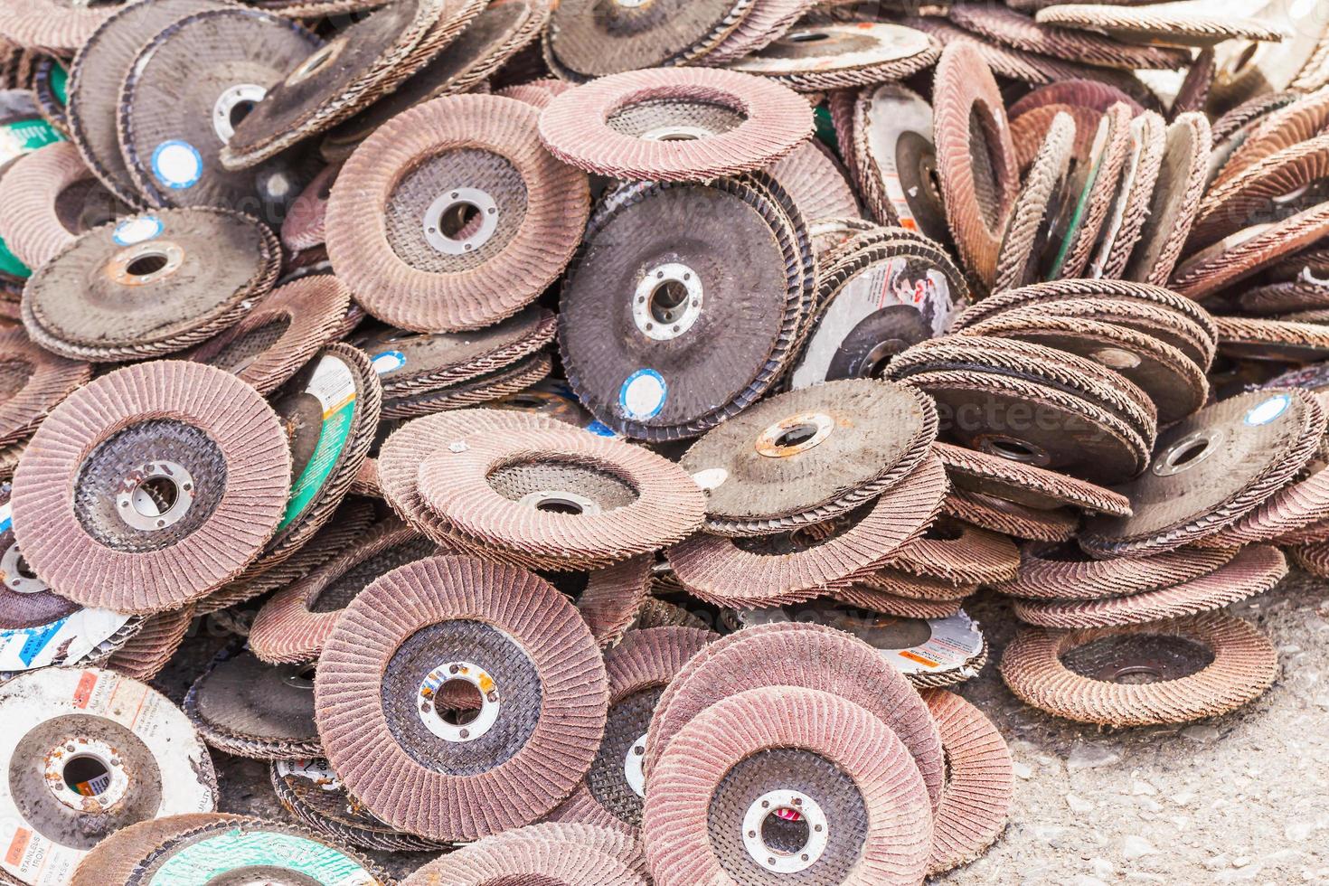 Old sanding discs photo
