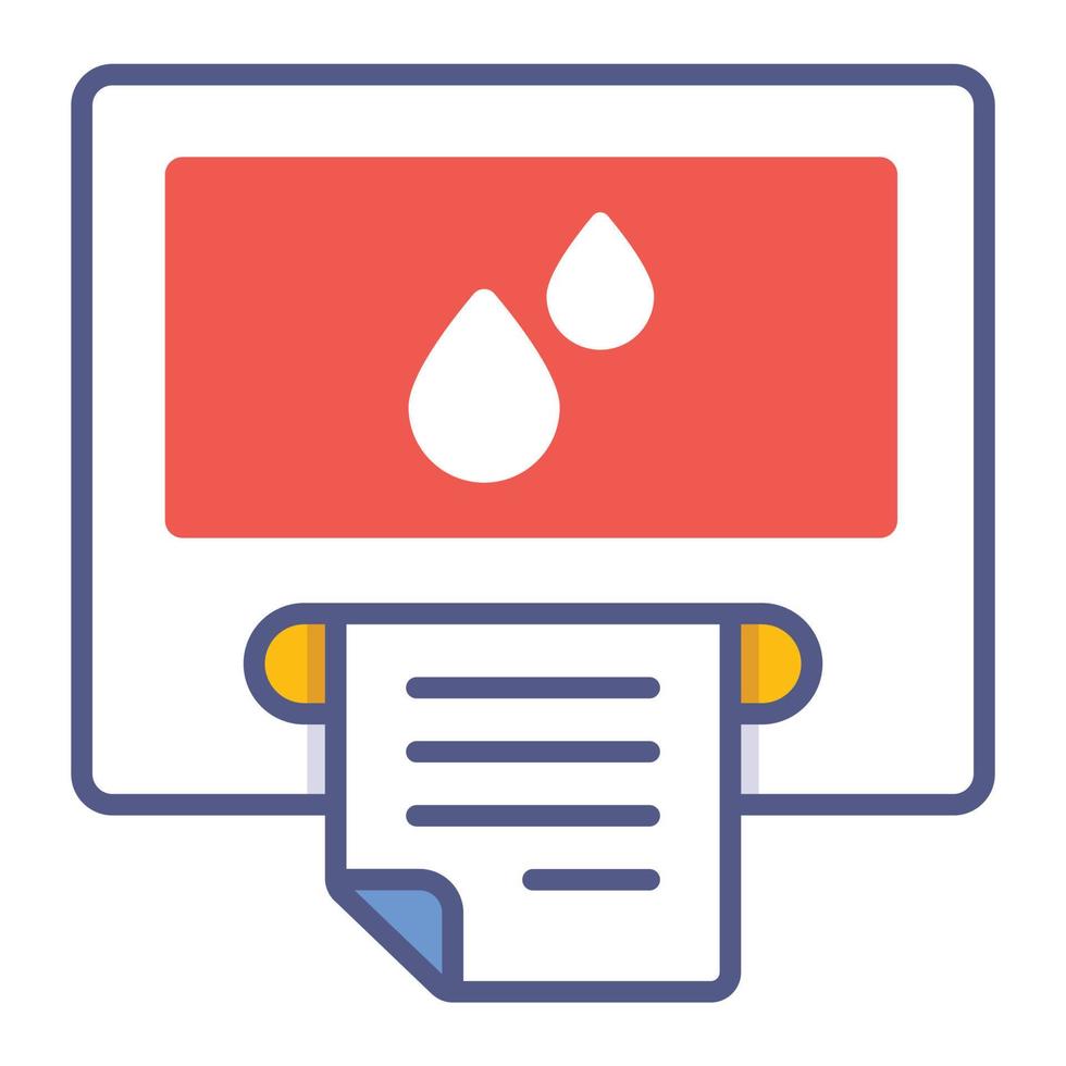 blood test Modern concepts design, vector illustration