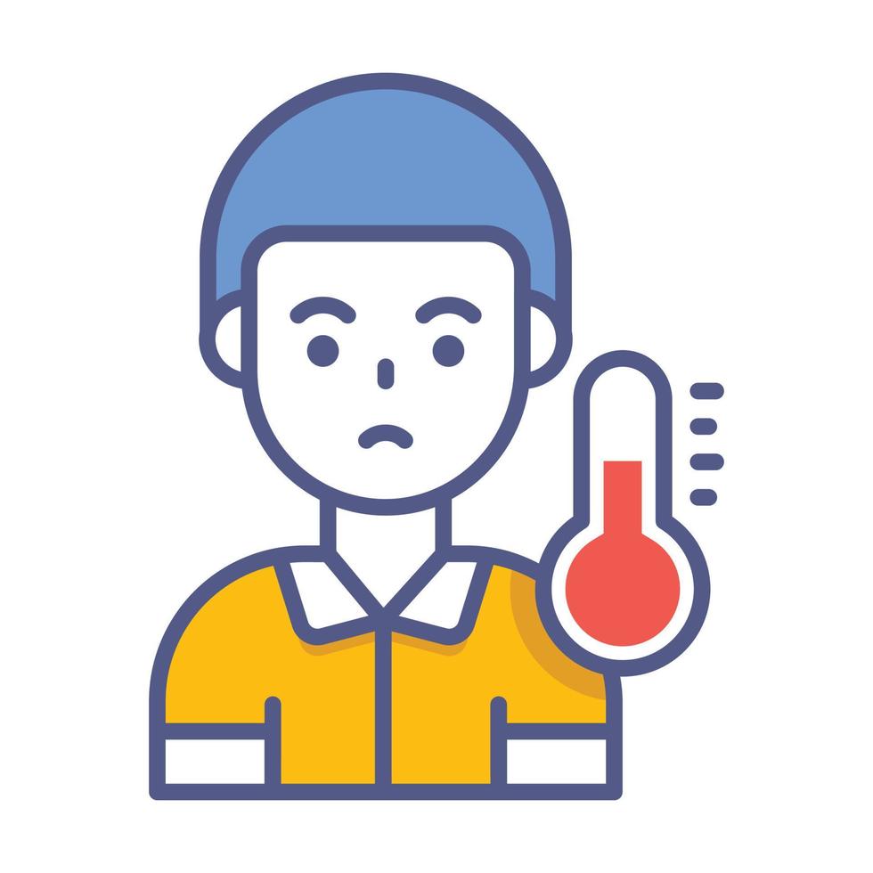 sick person Modern concepts design, vector illustration