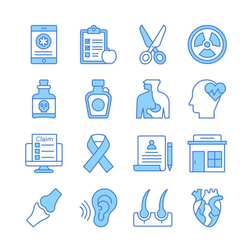 Medical Icons, Healthcare Vector, Hospital Collection Set. vector