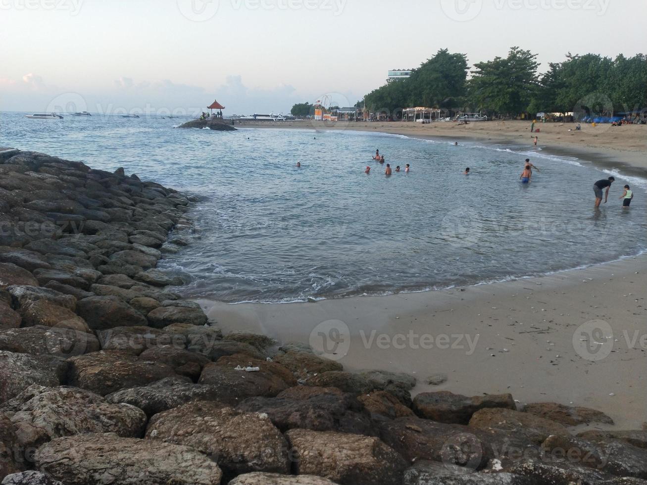 landscape photo of beach scenery in sanur Bali