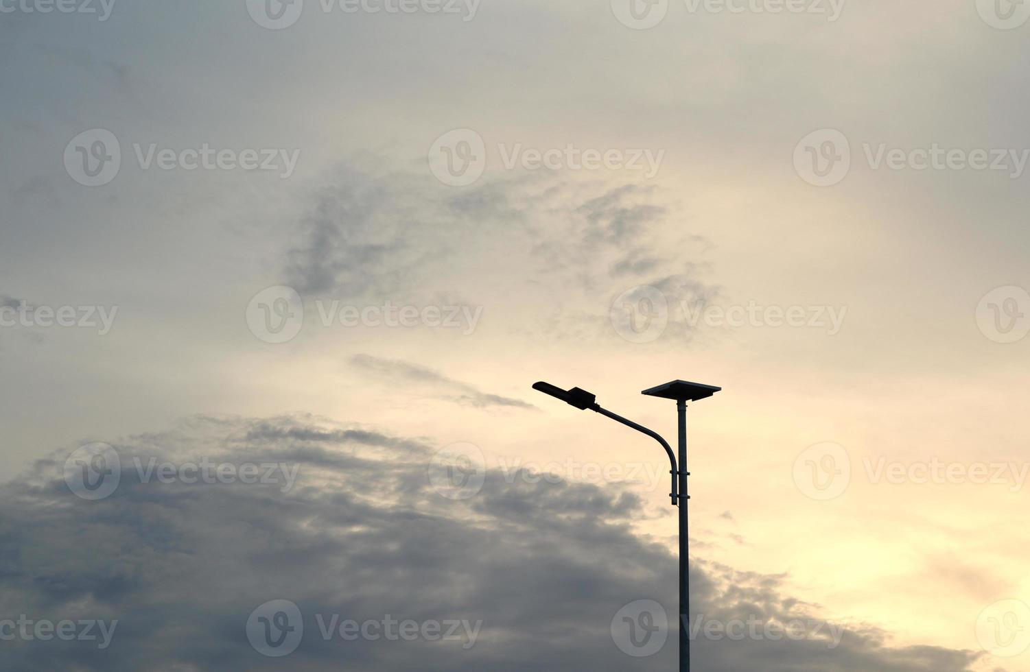 Street light. aesthetic street lighting in a village photo