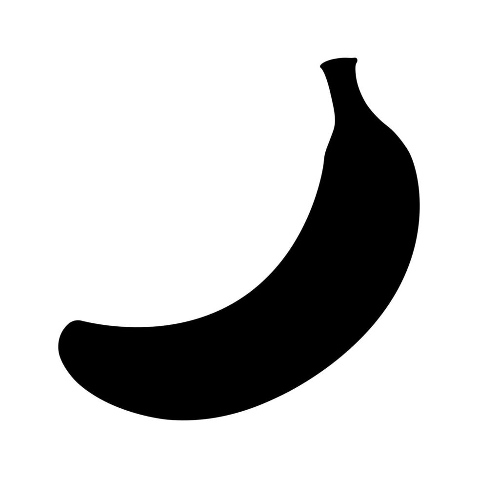 icono de vector de plátano aislado sobre fondo blanco
