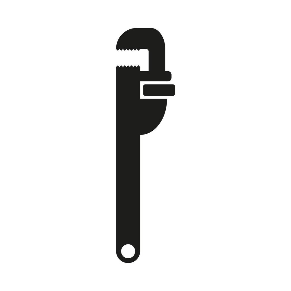 Icono de llave de tubo ilustración plana del icono de vector de llave de  tubo para diseño web