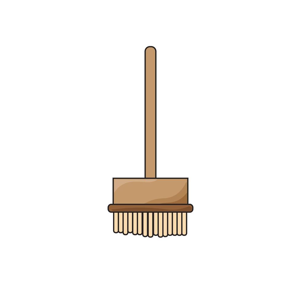 broom for cleaning vector