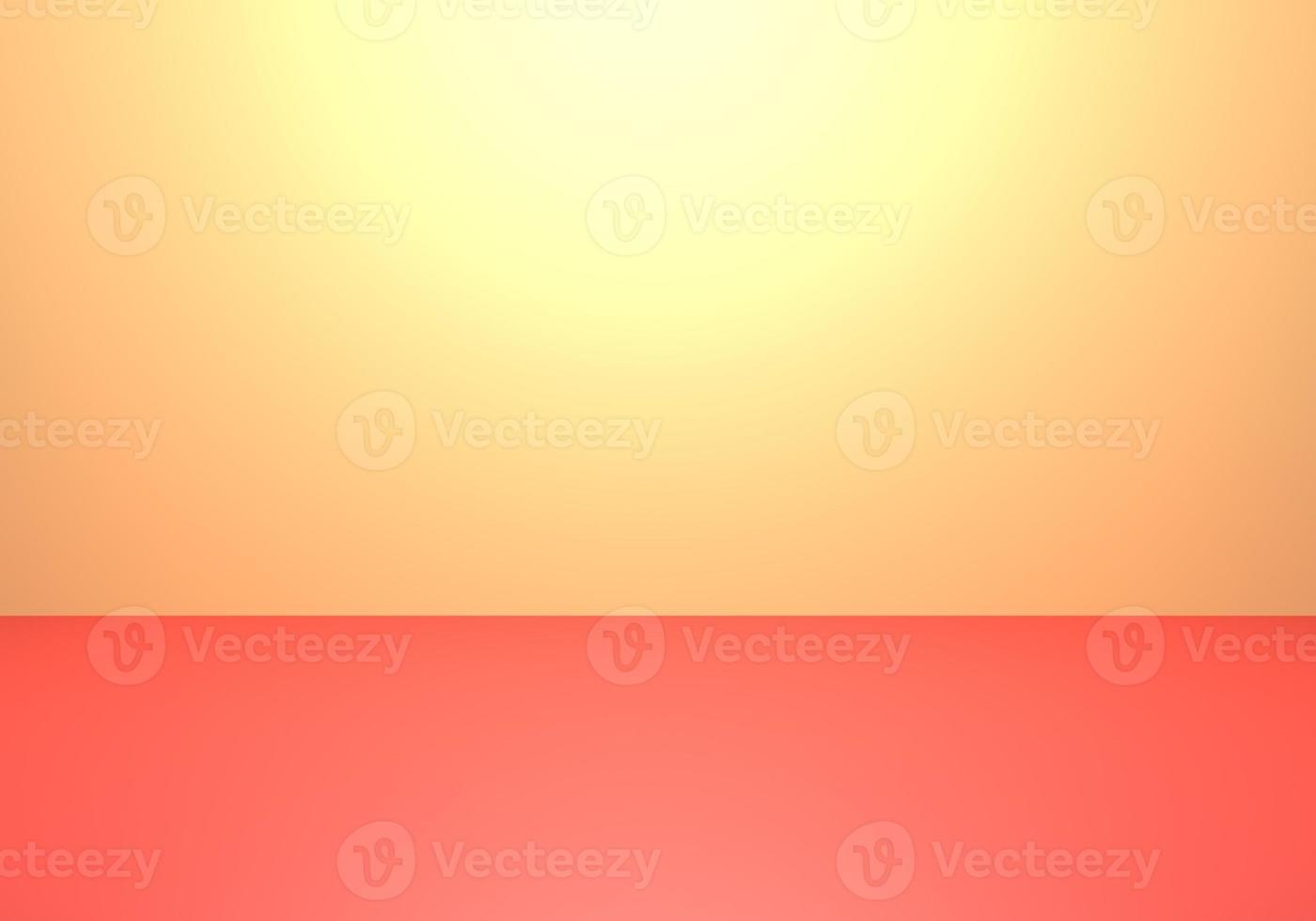 3d rendering of empty yellow and red abstract minimal concept background. Scene for advertising, cosmetic ads, showcase, presentation, website, banner, cream, fashion. Illustration. Product display photo
