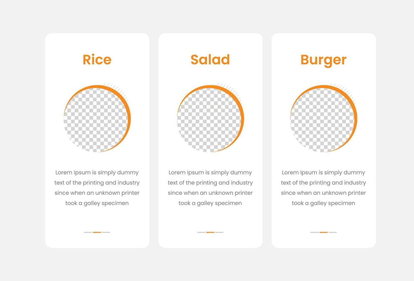 plantilla de diseño de kit de interfaz de usuario de aplicación móvil de negocios de restaurantes vector