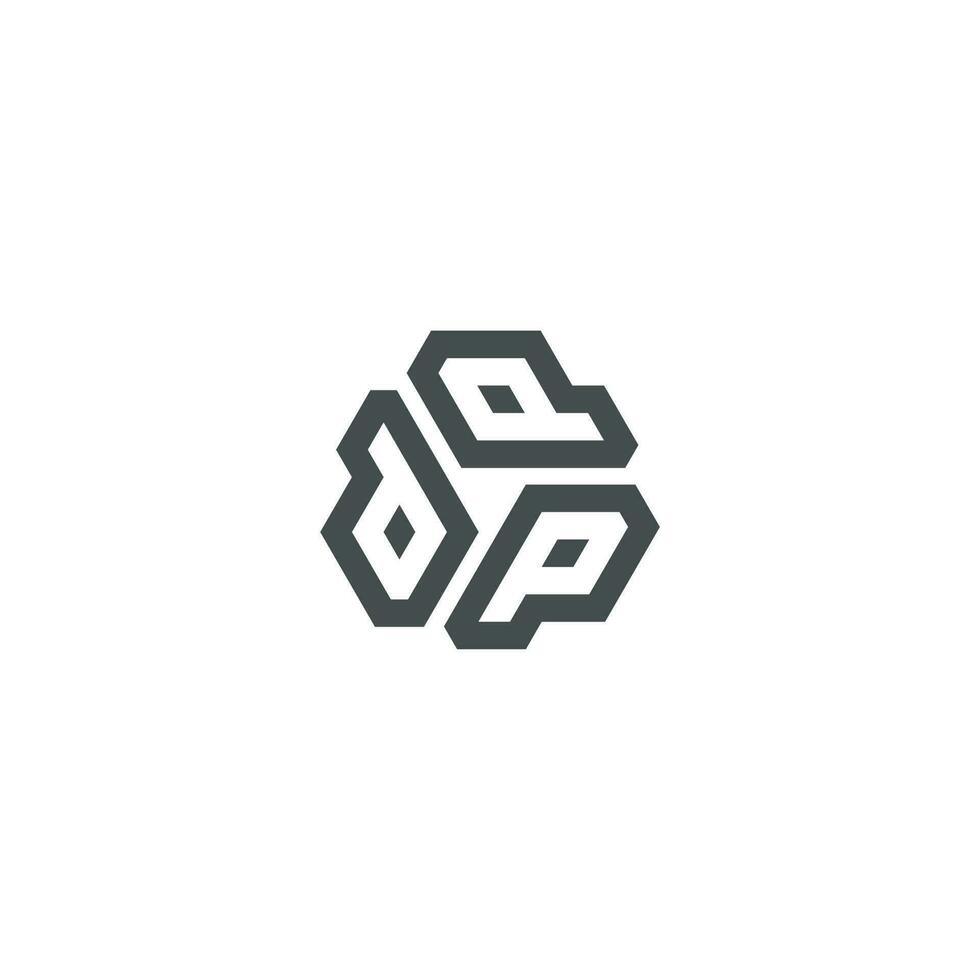 Triple Letter P  Alphabet. Initial Letters P P P logo icon Vector Illustration