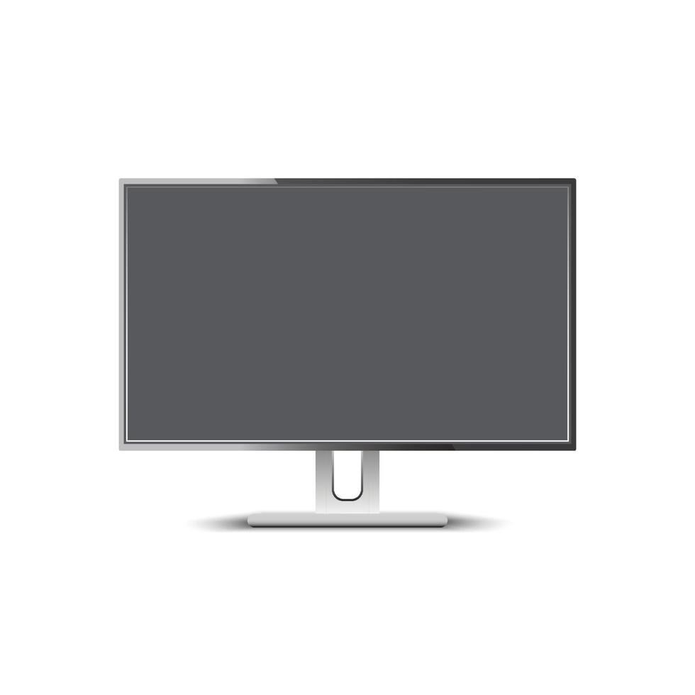 Computer monitor isolated vector