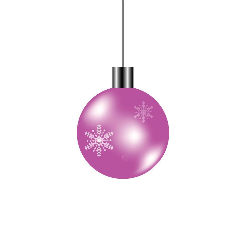 Christmas Ball with Snowflake vector