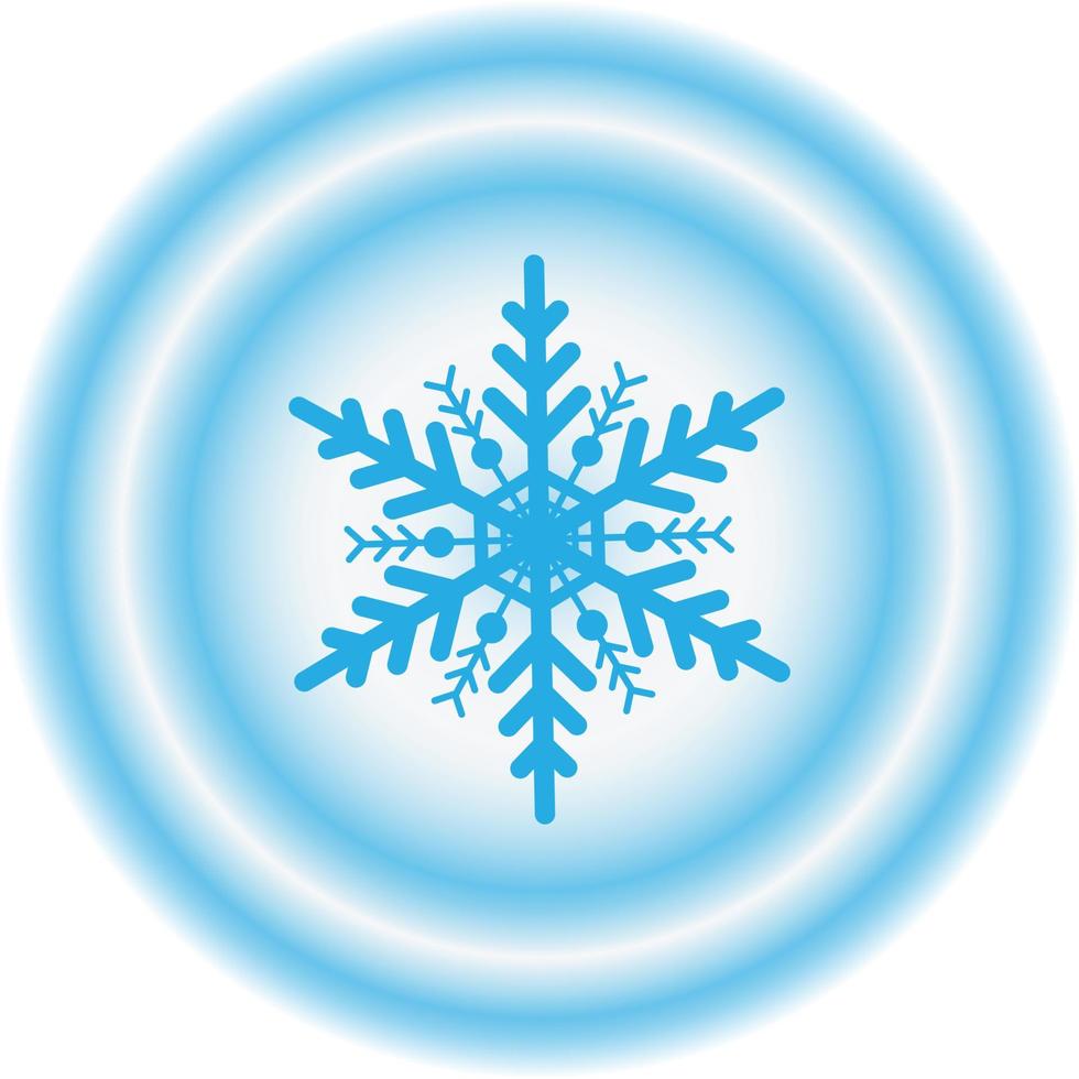 Snowflake winter vector illustration