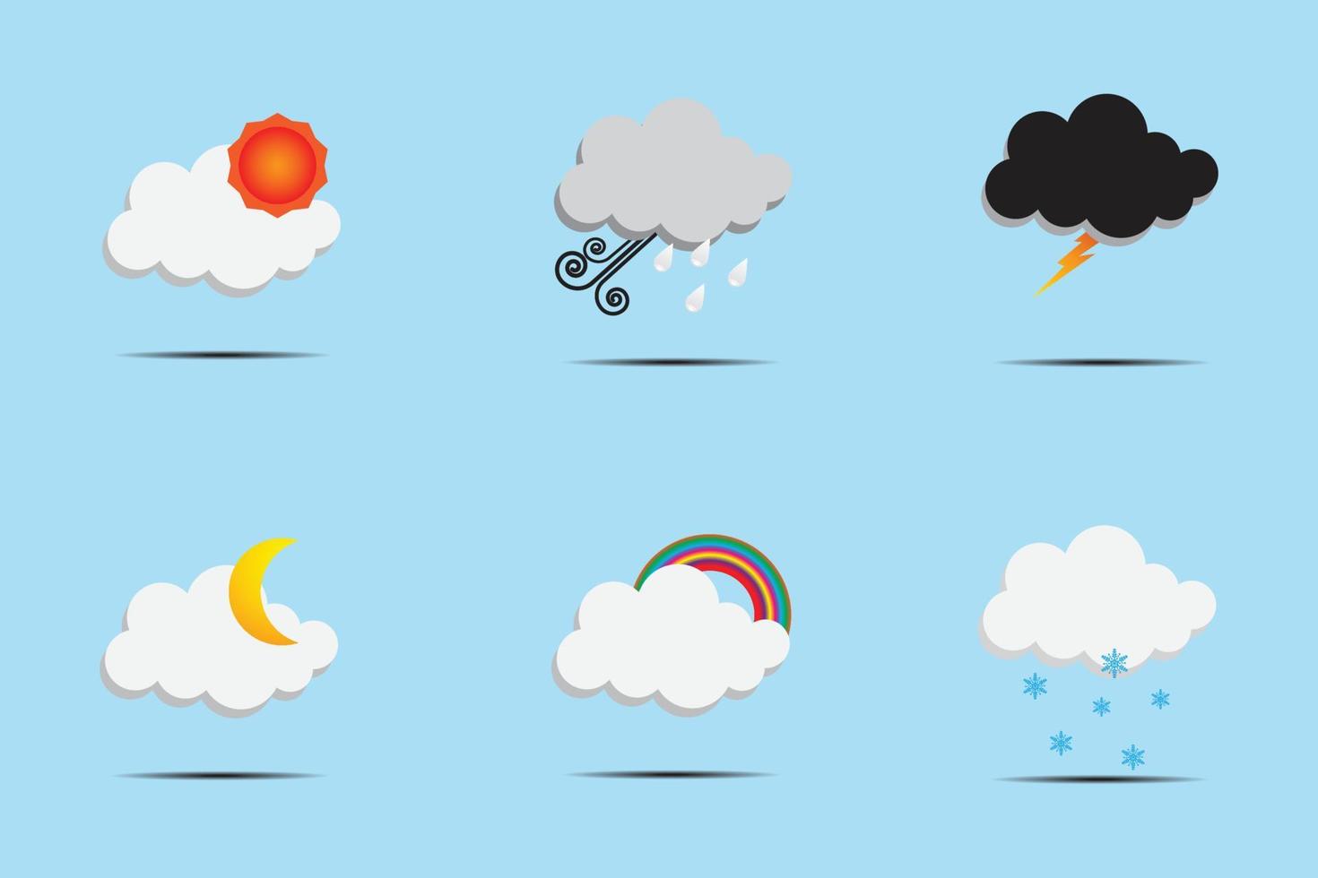 Modern weather icon vector