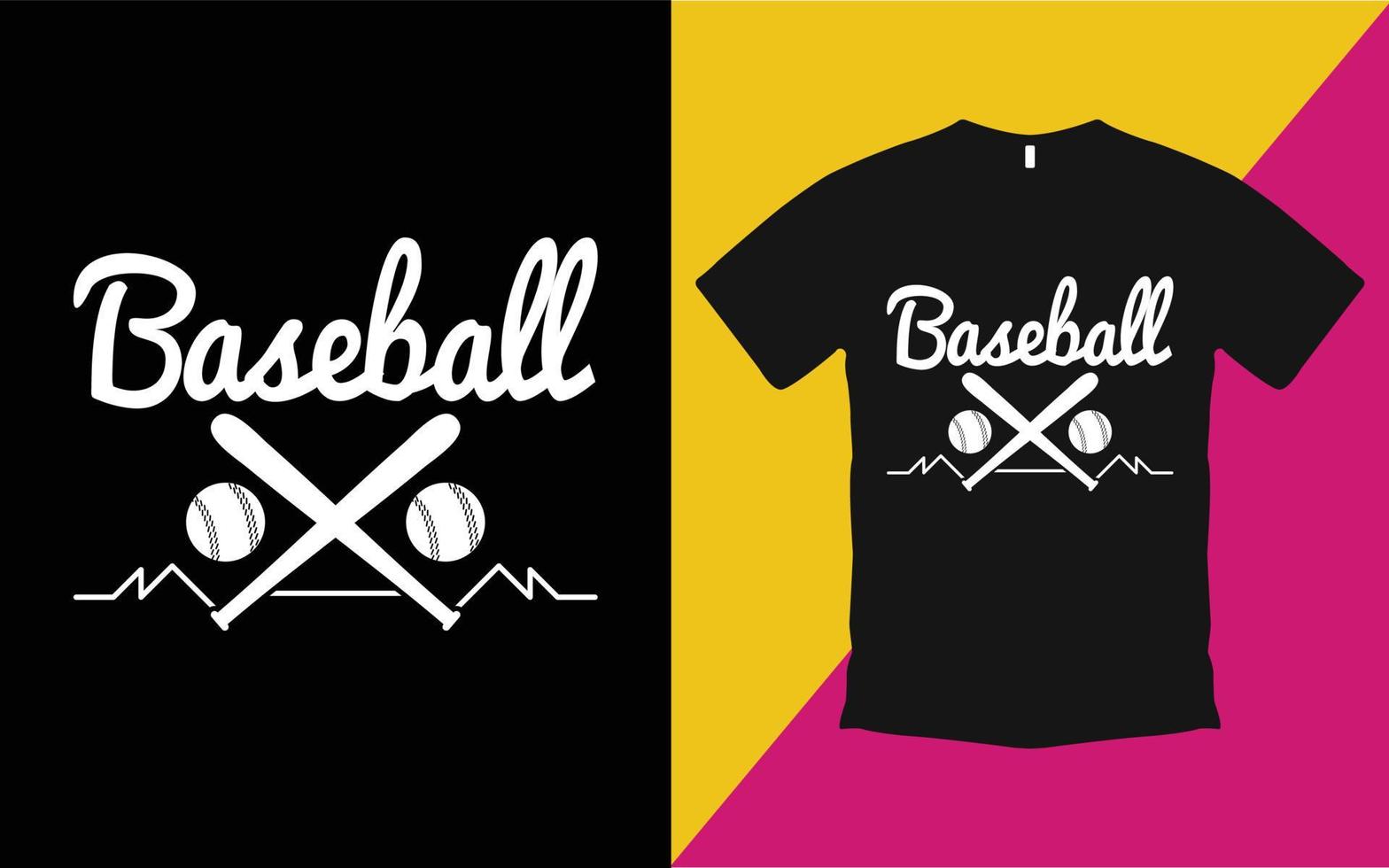 Creative Baseball T-Shirt Template vector