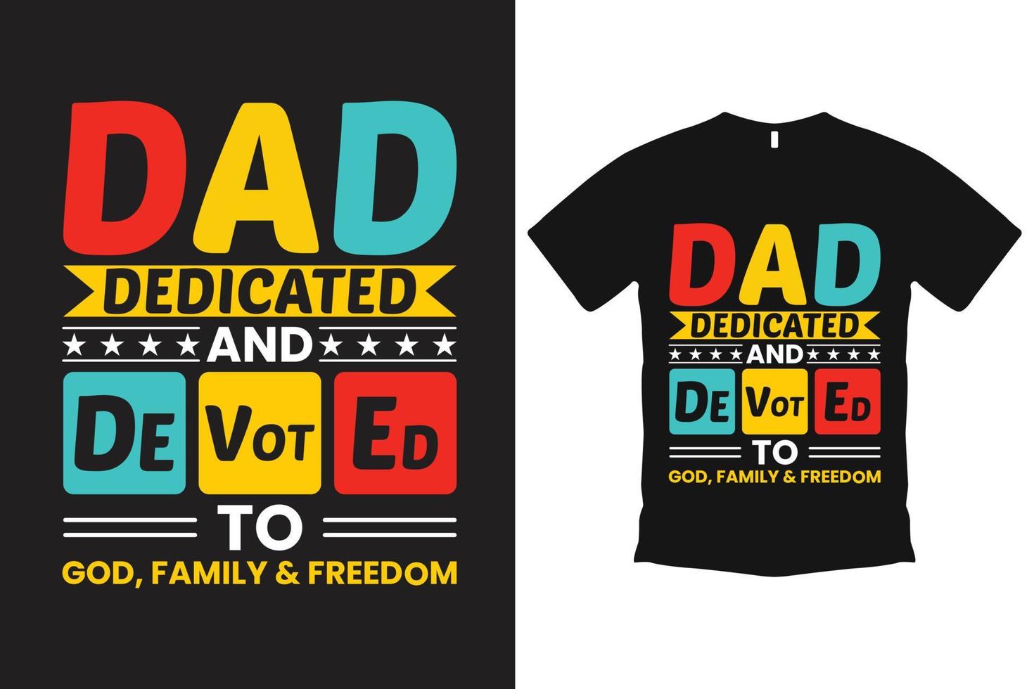 Creative Father's Day T-Shirt Template vector