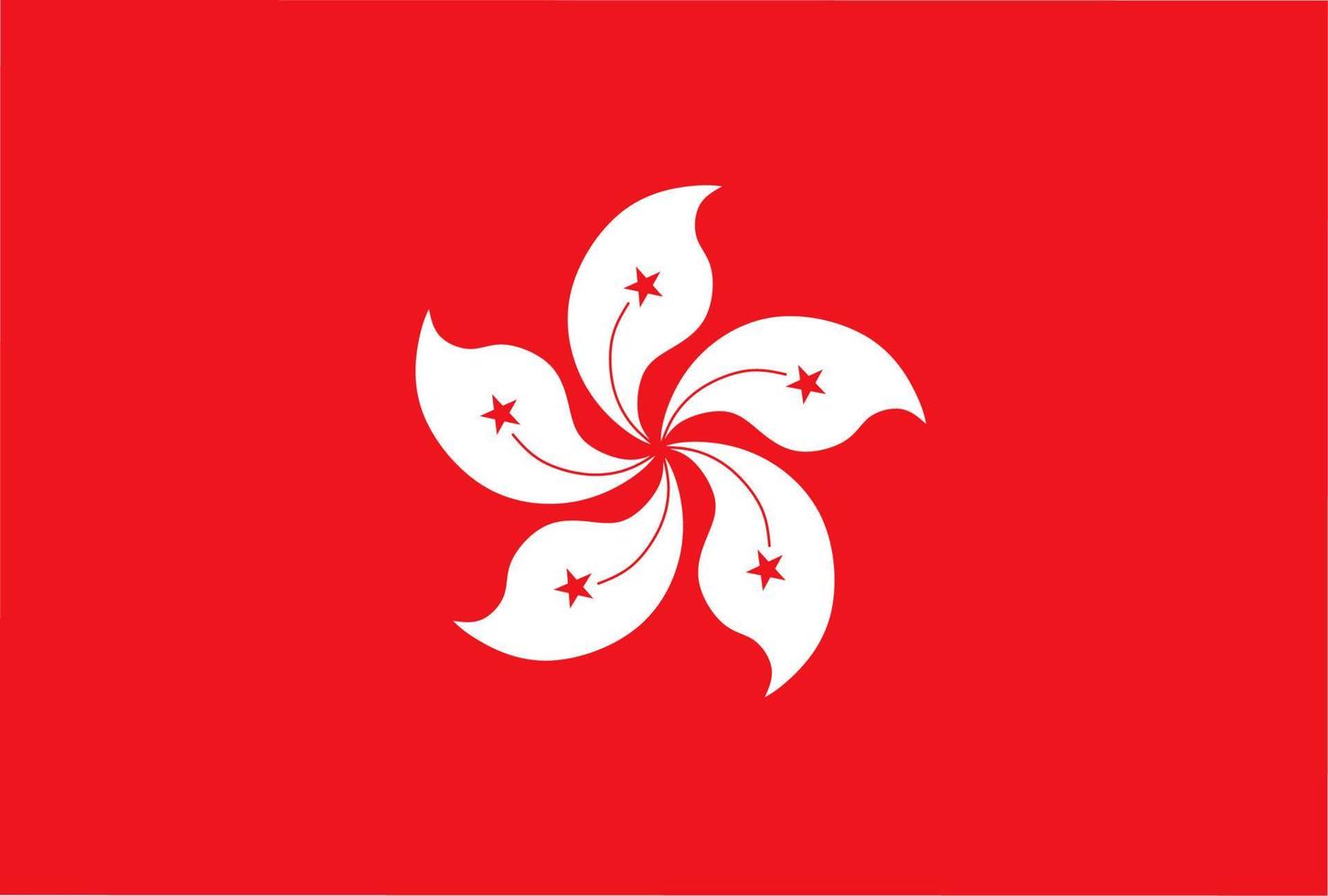 bandera de hong kong vector