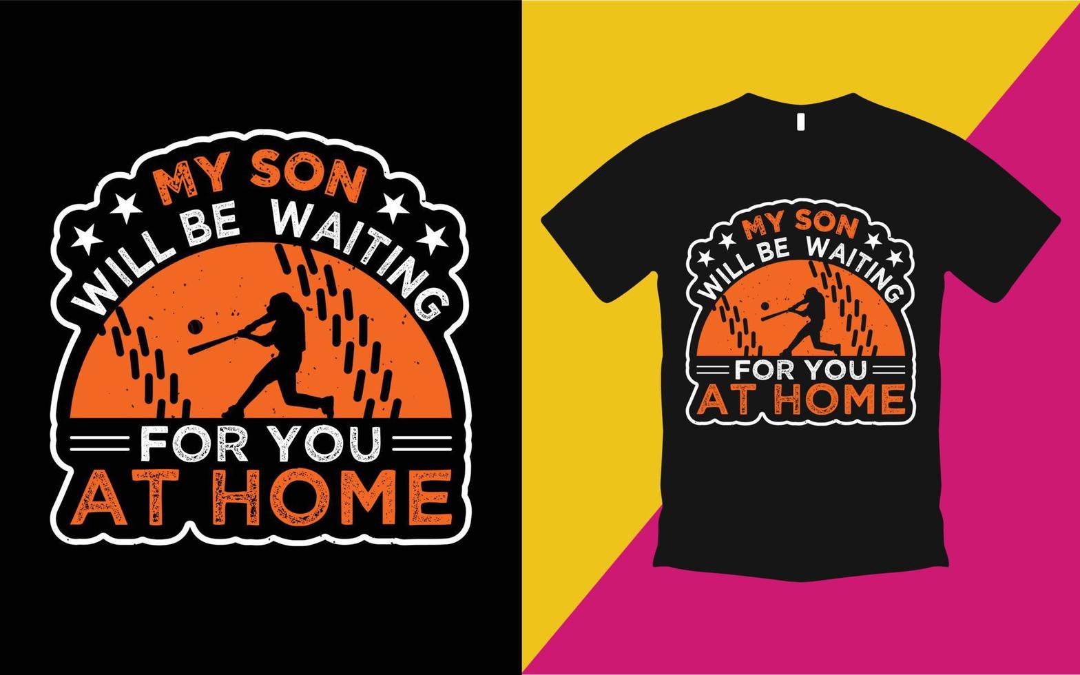 Creative Baseball T-Shirt Template vector