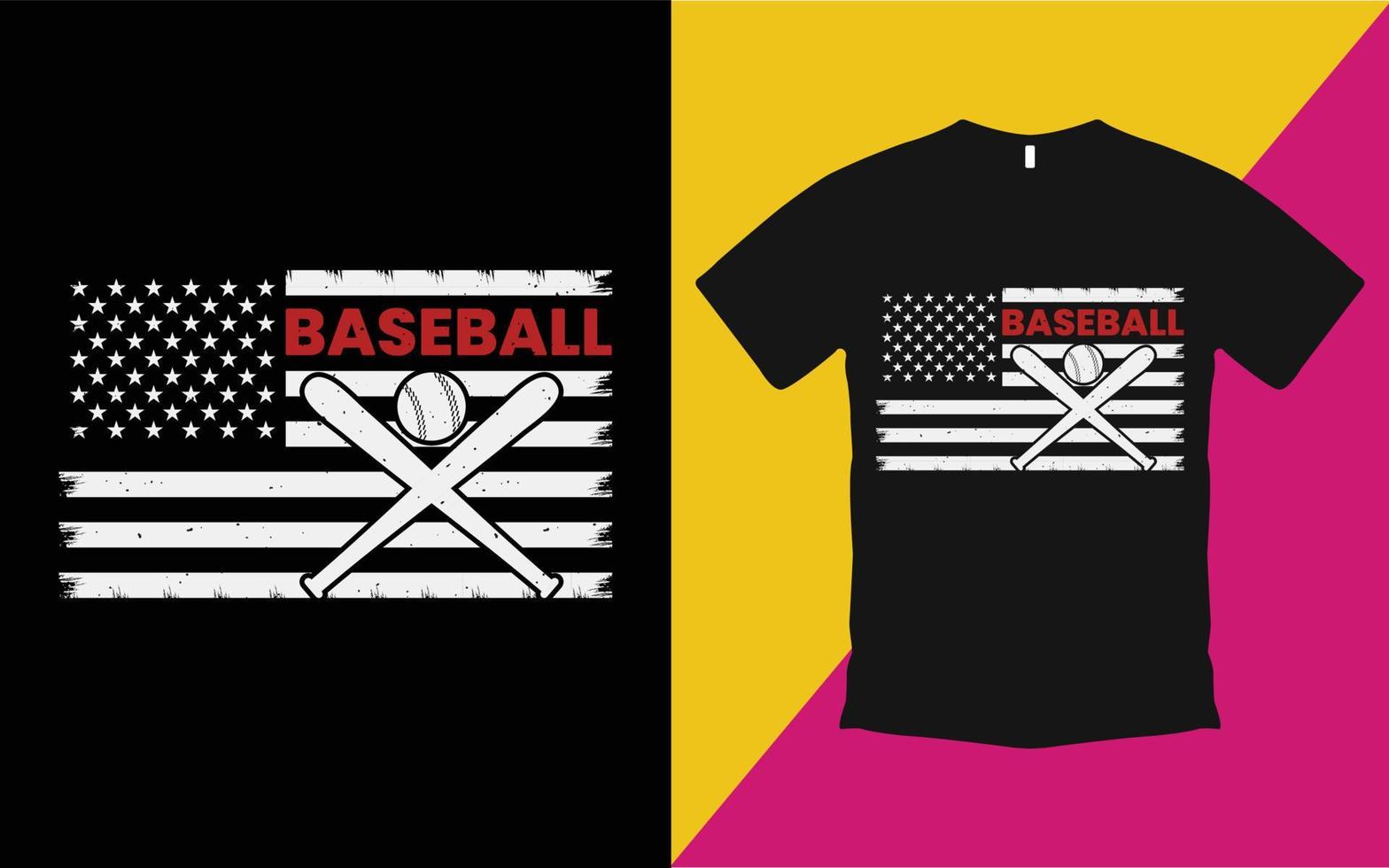 plantilla creativa de camiseta de béisbol vector