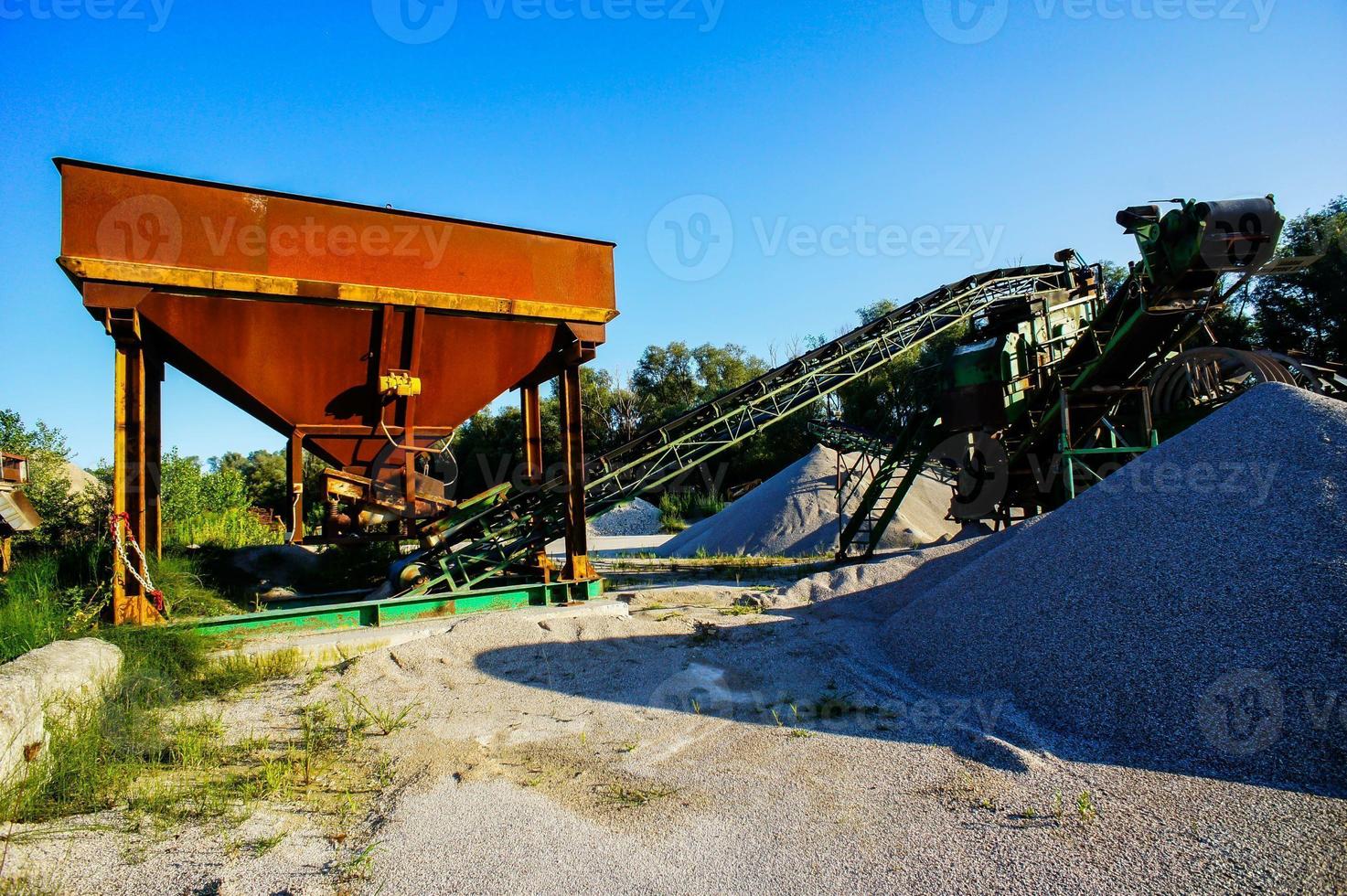 Industrial Gravel Quarry photo
