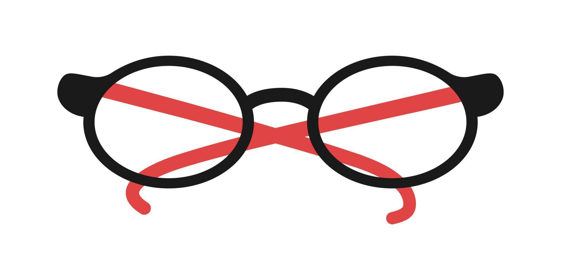 Vector stylish eyerglasses. Clip art.