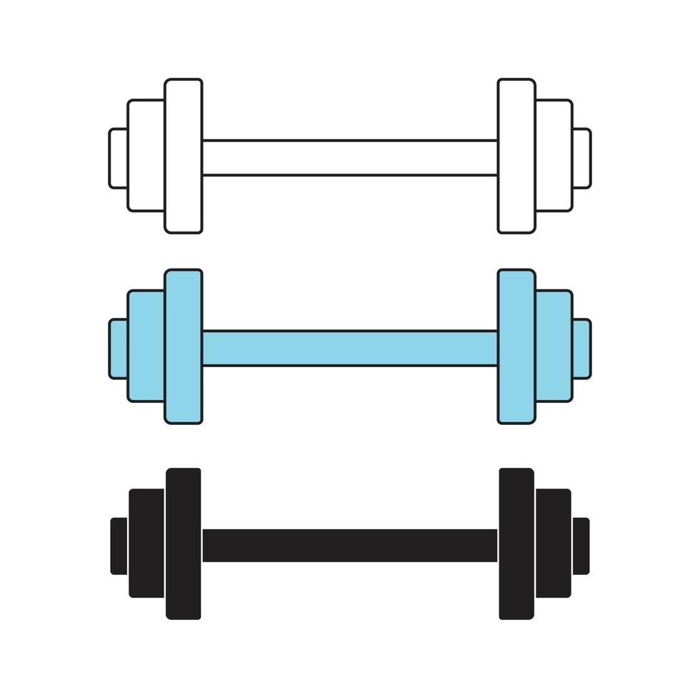 barbells vector gym equipment, muscle power athletic workout