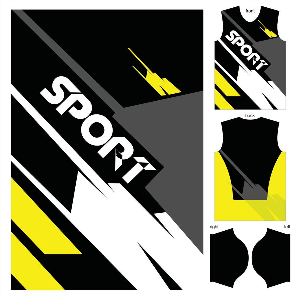 diseño de patrón de jersey de camiseta abstracto listo para imprimir para fútbol, fútbol, esport, carreras, deportes de ciclismo listos para imprimir prendas de tela vector