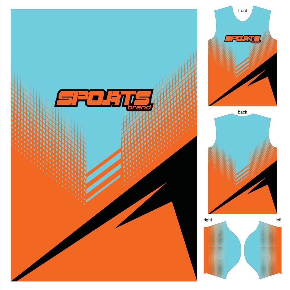 diseño de patrón de jersey de camiseta abstracto listo para imprimir para fútbol, fútbol, esport, carreras, deportes de ciclismo listos para imprimir prendas de tela vector