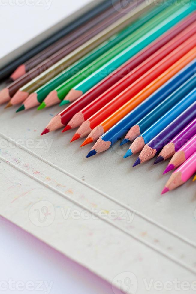 color pencils close up photo