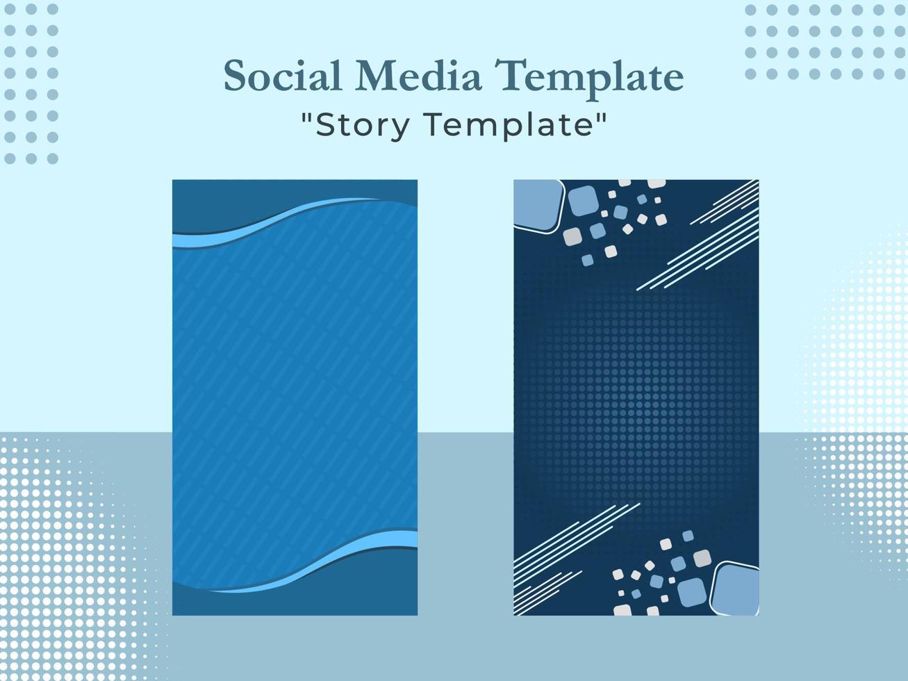 Geometric Design Abstract Social Media Template vector