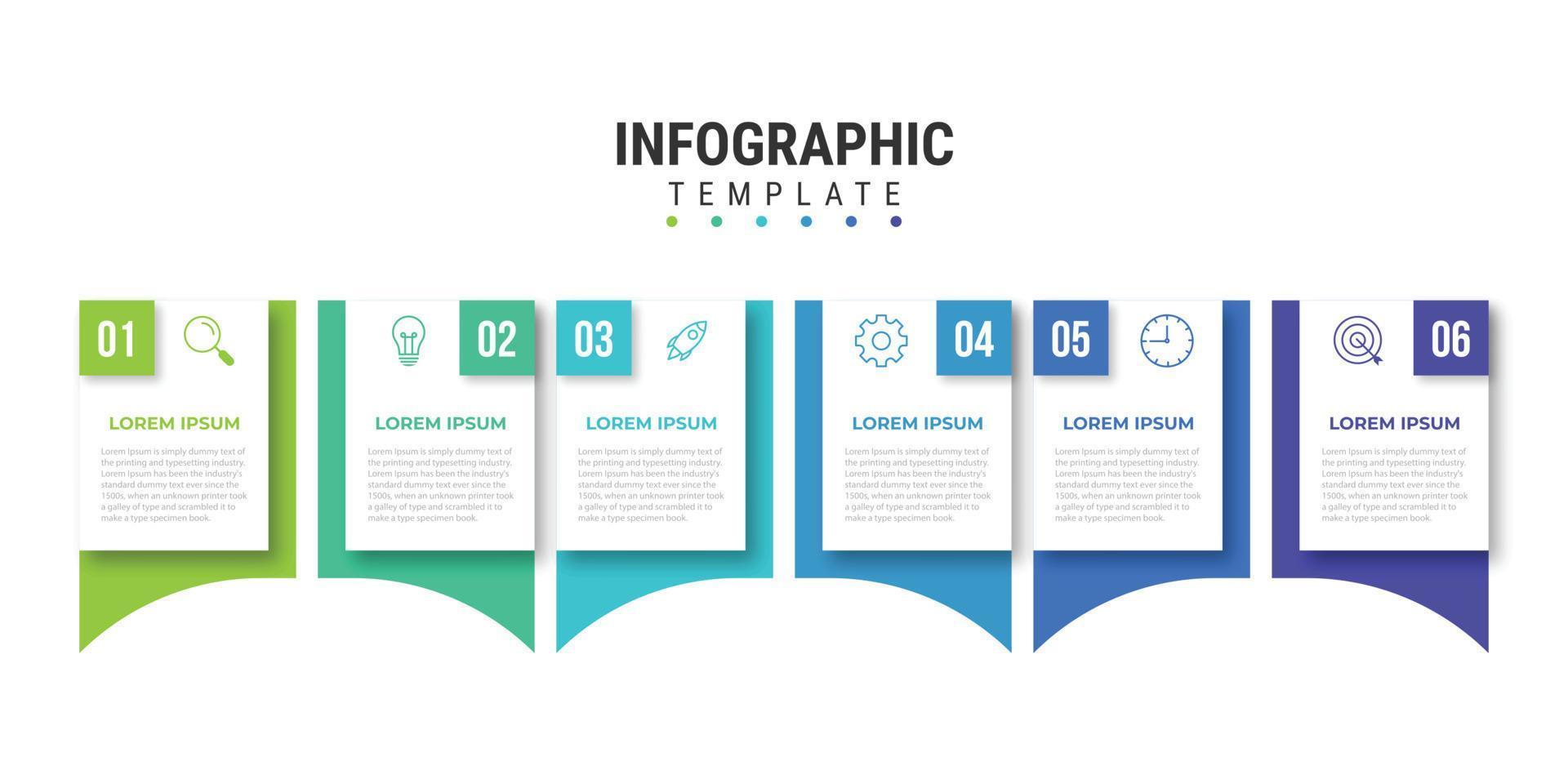 visualización de datos comerciales. icono de infografía de línea de tiempo diseñado para elementos de hito plantilla de fondo abstracto proceso de tecnología diagrama digital gráfico de presentación de datos de marketing digital vector