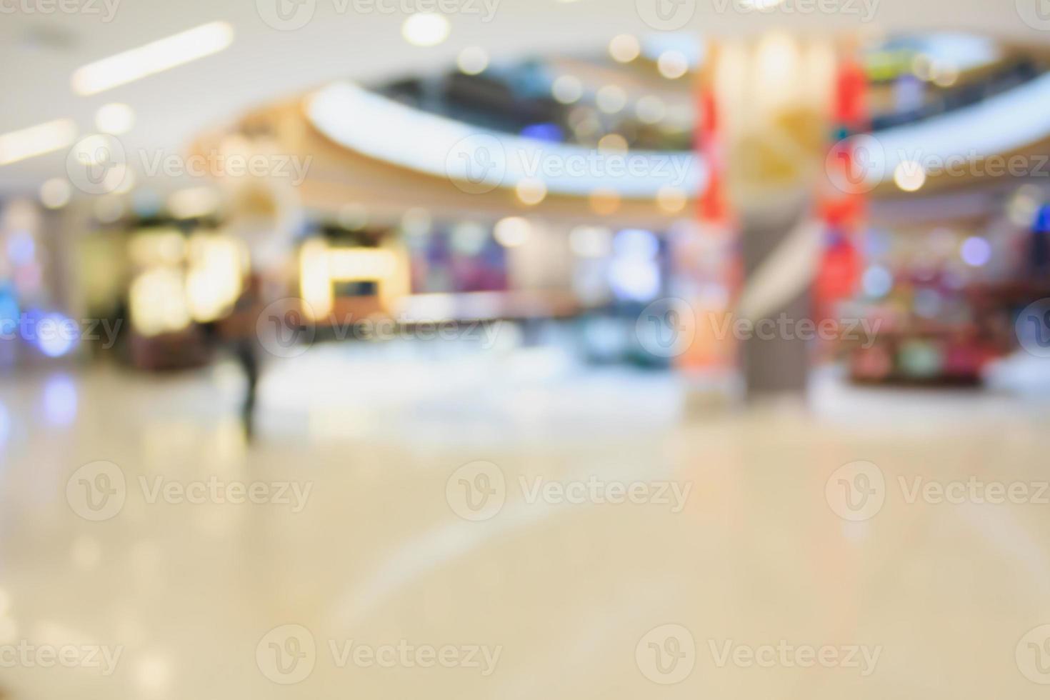 shopping mall blurred background photo