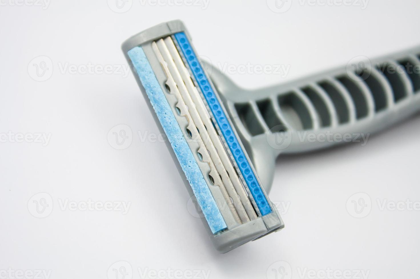 shaving razor on a white background photo