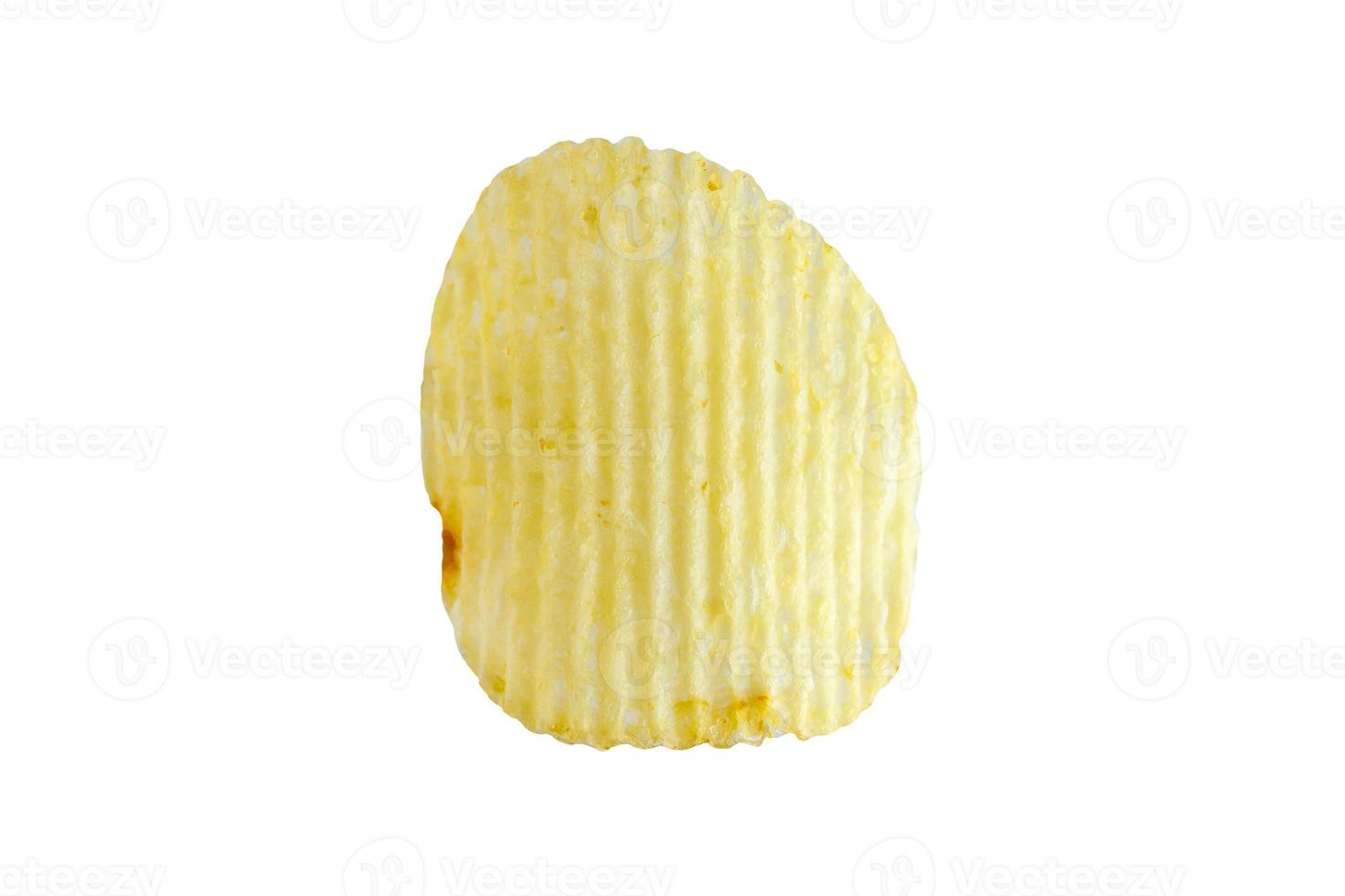 potato chip isolated on white background photo