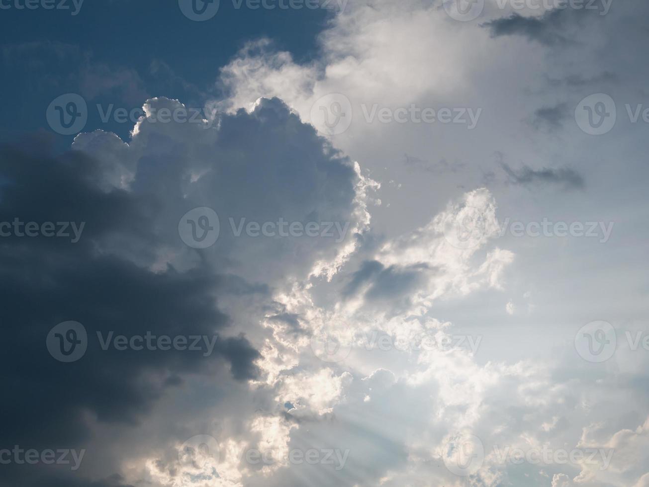 blue sky with clouds photo