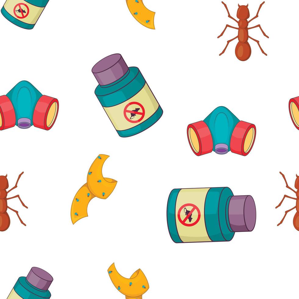 No insects pattern, cartoon style vector