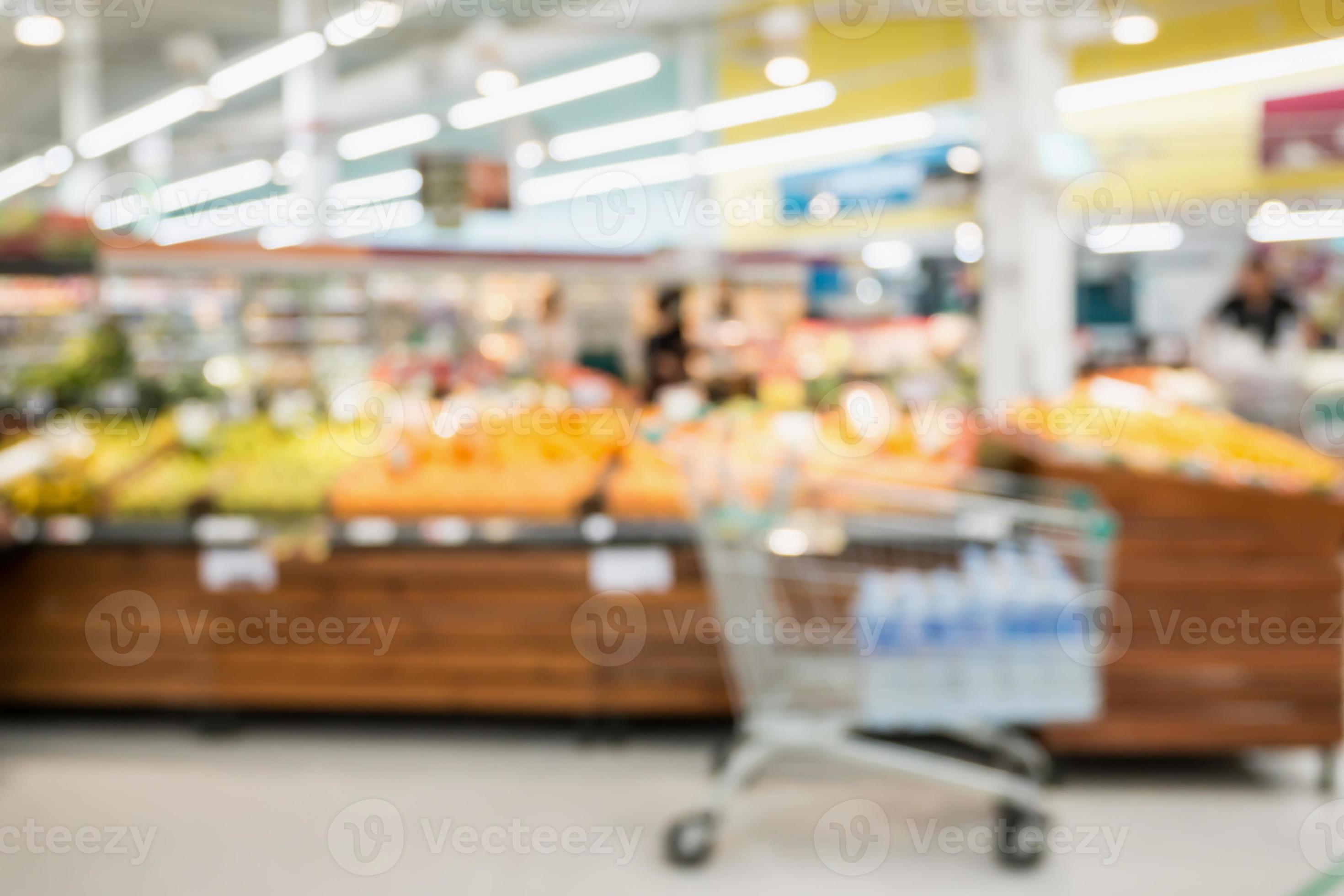 supermercado tienda de comestibles con frutas y verduras en los