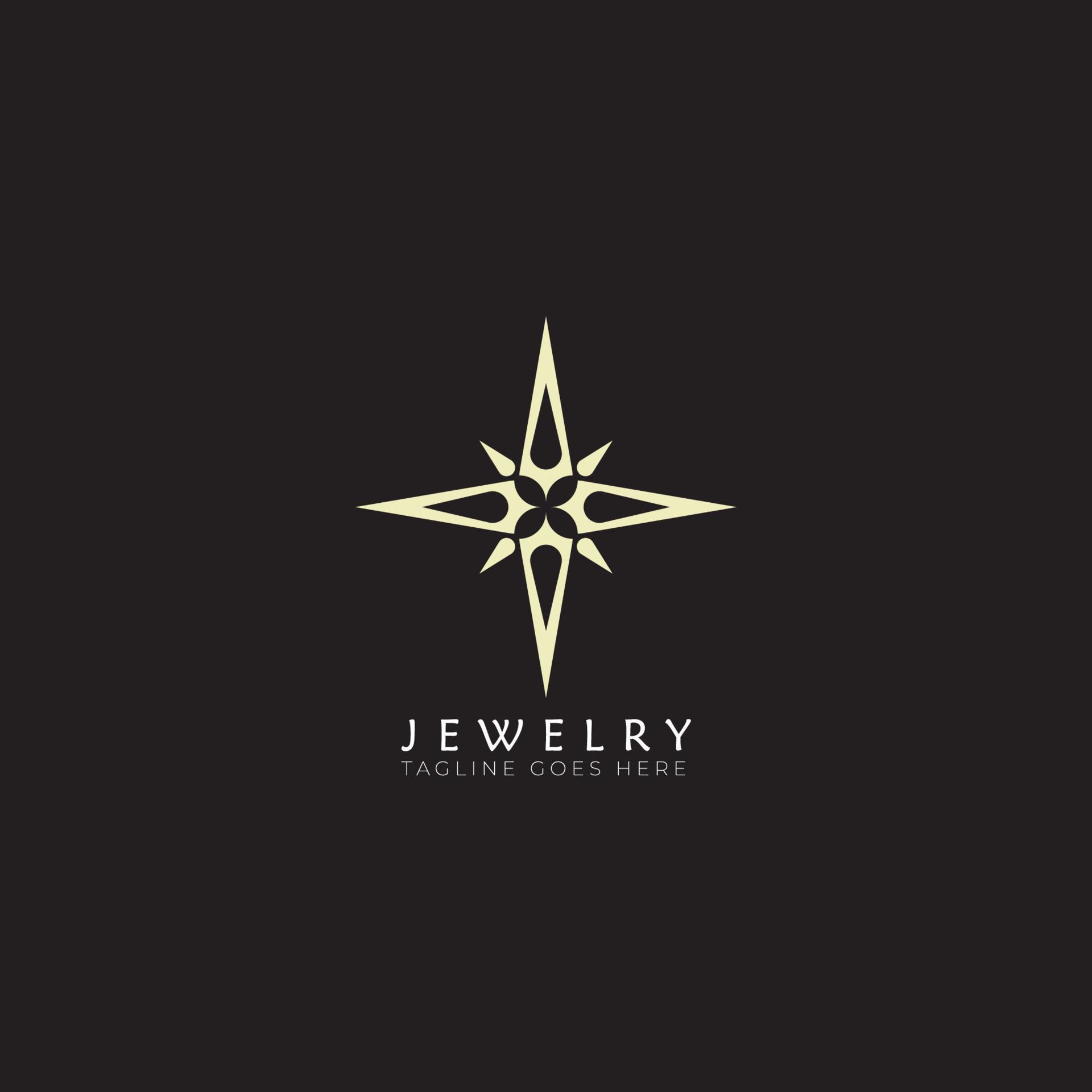 jewelry logo vector in crystal shape suitable for jewelry company logo