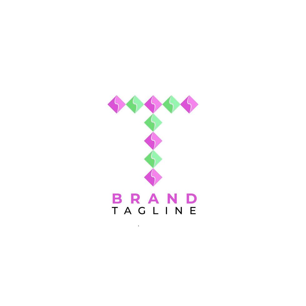 T Logo Design Template Vector