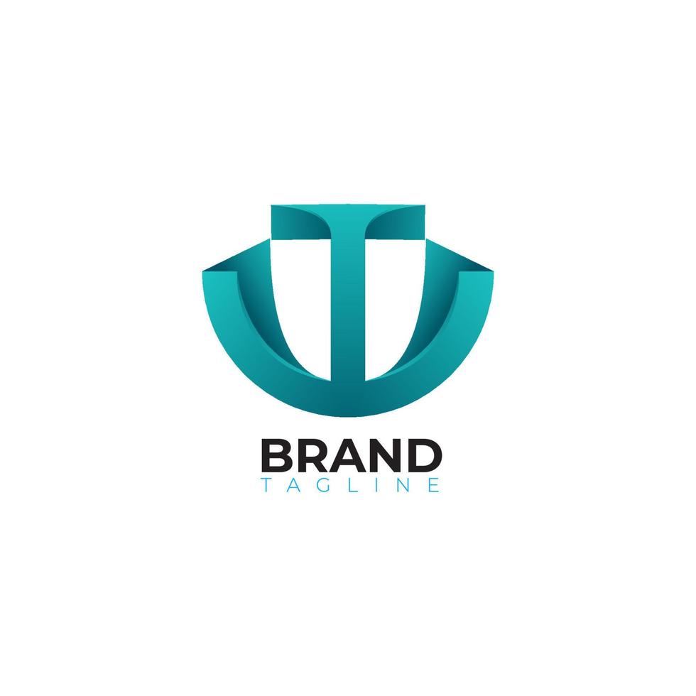 T Logo Design Template Vector