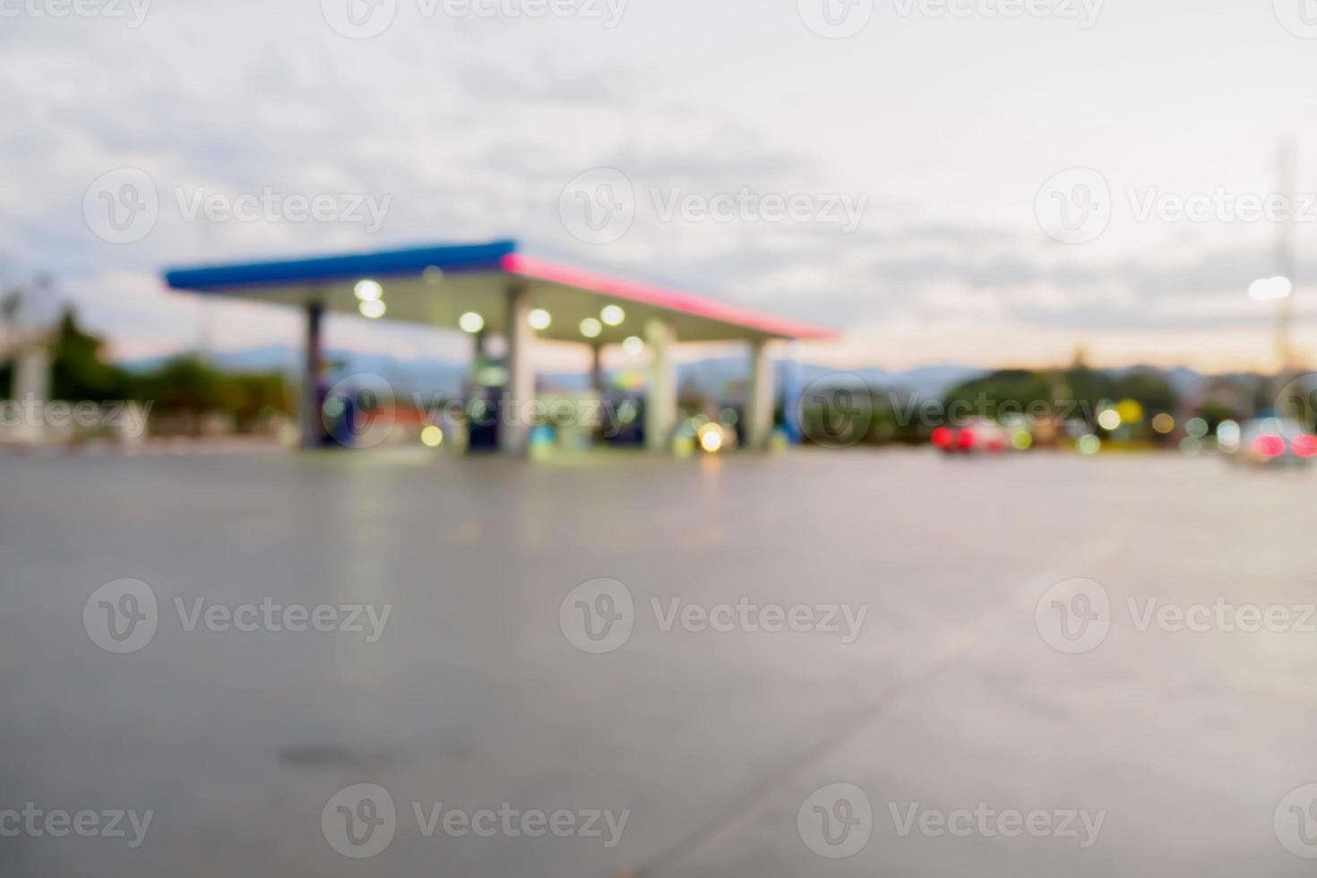 gas station blur background photo