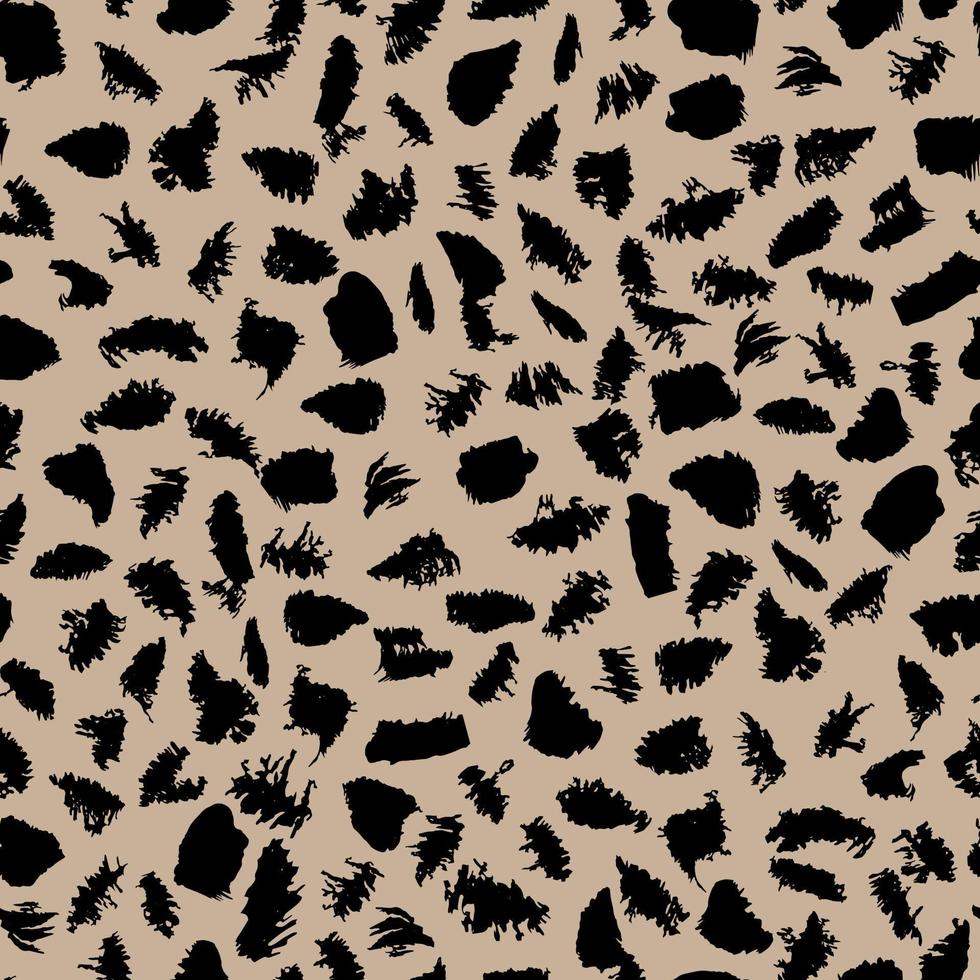 Seamless pattern abstract texture ink stains vector
