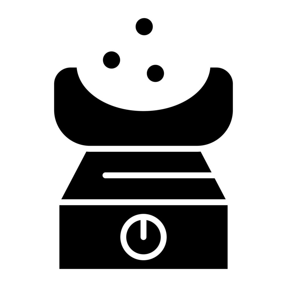 Face Steam Glyph Icon vector