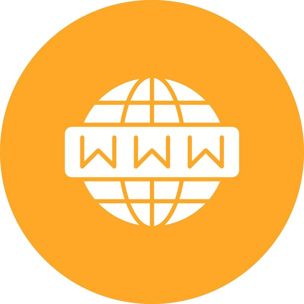 Web Interface Glyph Circle Background Icon vector