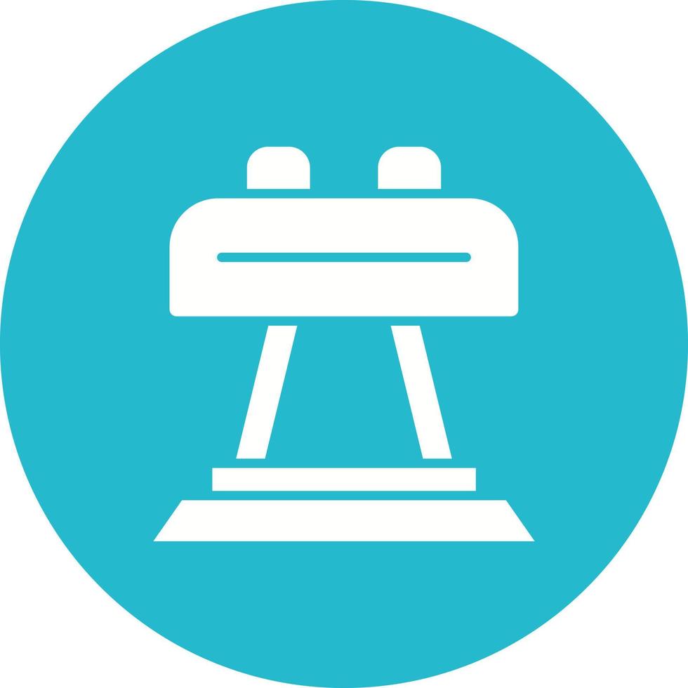 Pommel Glyph Circle Background Icon vector