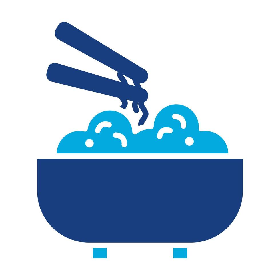 Japanese Food Glyph Two Color Icon vector
