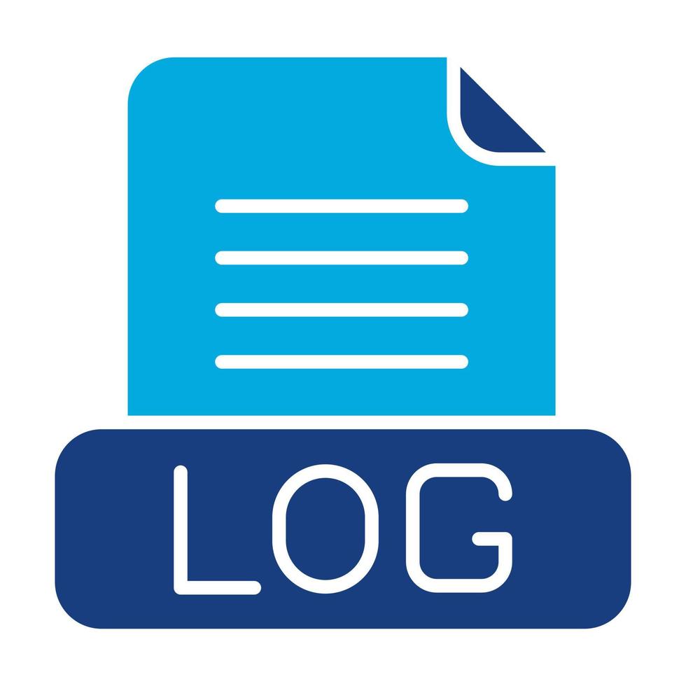 Logs Glyph Two Color Icon vector