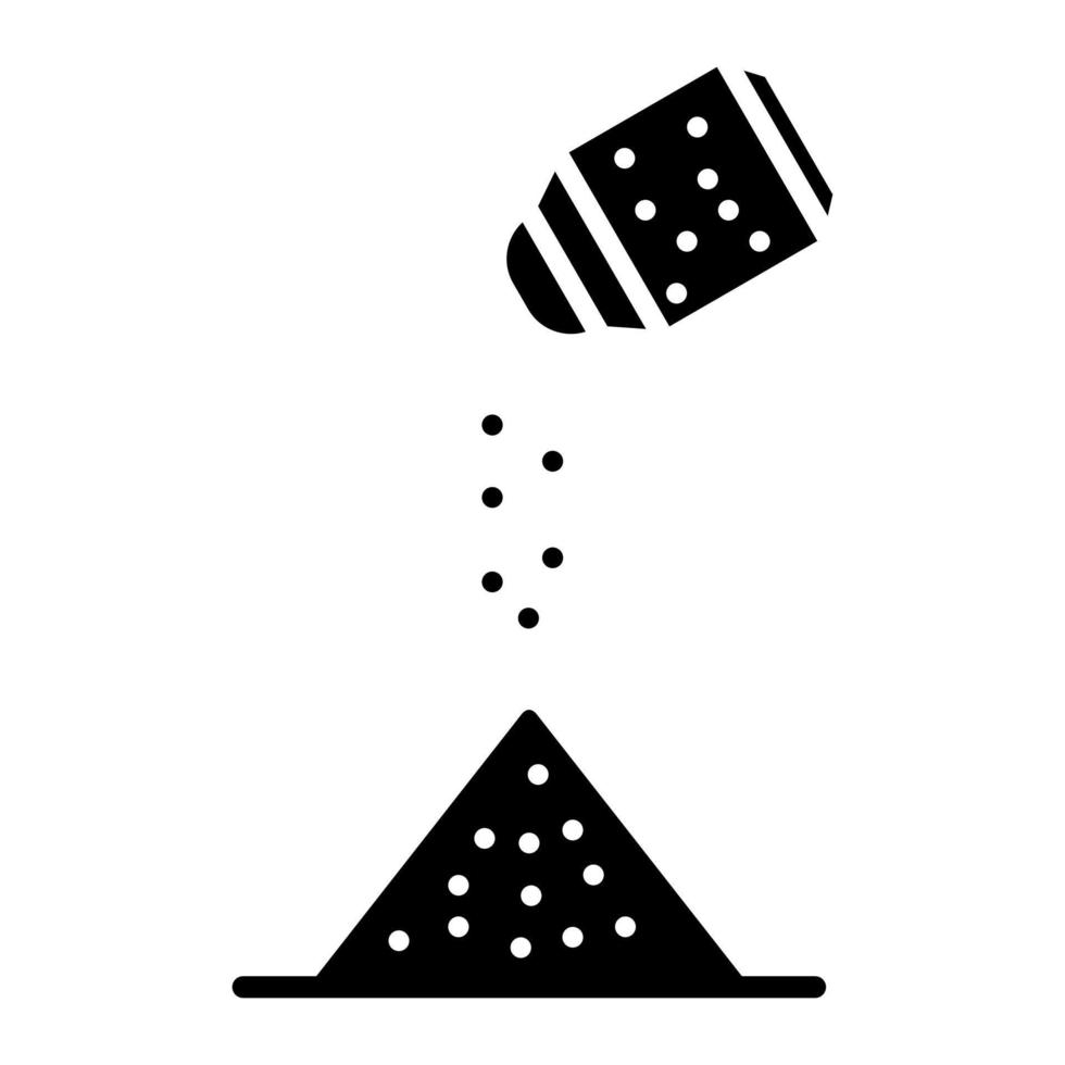 Salt Glyph Icon vector