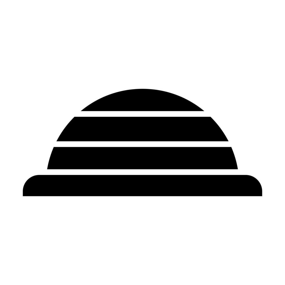 Bosu Ball Glyph Icon vector