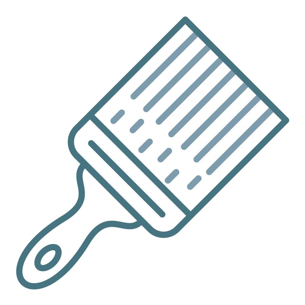 Paint Brush Line Two Color Icon vector