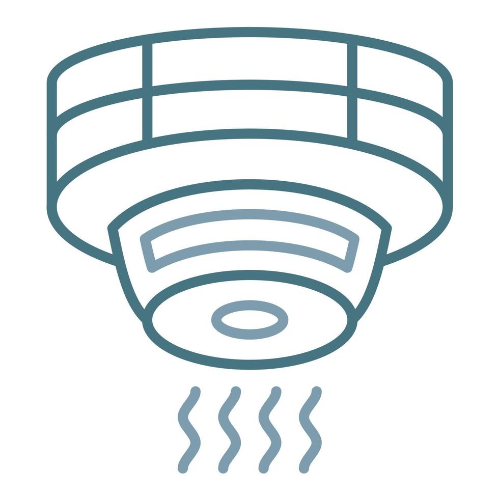 Smoke Detector Line Two Color Icon vector